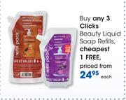 Clicks Beauty Liquid Soap Refills-Each