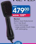 Revlon Perfect Heat Perfectionist 2 In 1 Hair Brush-Each
