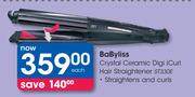 BaByliss Crystal eramic Digi iCurl Hair Straightener ST330E-Each