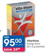 Vita-Thion Energy Tonic Sachets-20 x 5g Per Pack