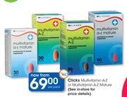 Clicks Multivitamin A-Z Or Multivitamin A-Z Mature-Per Pack