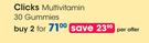 Clicks Multivitamin 30 Gummies-For 2