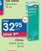 Clicks Saline Spray-30ml Each