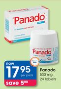 Panado 500 mg 24 Tablets-Per Pack