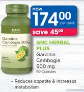 GNC Herbal Plus Garcinia Cambogia 500 mg 90 Capsules-Per Pack