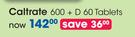 Caltrate 600 + D 60 Tablets-Per Pack
