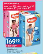 Huggies Gold Disposable Nappies Boy Or Girl Jumbo Pack-Per Pack