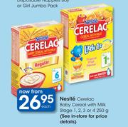 Nestle Cerelac Baby Cereal With Milk Stage 1, 2, 3 Or 4-250g Each