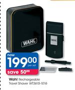 Wahl Rechargeable Travel Shaver WT3615-1016-Per Set