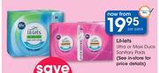 Lil-Lets Ultra Or Maxi Duos Sanitary Pads-Per Pack