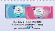 Lil-Lets 16 Tampons-Per Pack