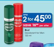 Brut Deodorant For Men-2 x 120ml