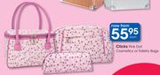 Clicks Pink Dot Cosmetics Or Toiletry Bags-Each