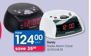 Sway Radio Alarm Clock SCR101B-TS-Each