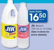 Jik Bleach-750ml Or 1.5Ltr Each