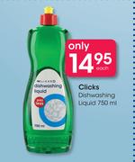 Clicks Dishwashing Liquid-750ml Each