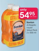Savlon Antiseptic Liquid Value Pack-2 x 500ml Per Pack