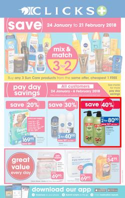 Clicks : You Pay Less (24 Jan - 21 Feb 2018), page 1