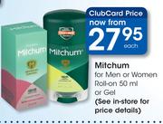 Mitchum For Men Or Women Roll On 50ml Or Gel-Each