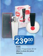 Coty ladies Fragrances-50ml Each