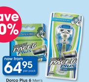 Dorco Plus 6 Men's Disposable Razors-Per Pack