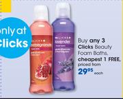 Clicks Beauty Foam Baths-Each