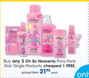 Oh So Heavenly Pony Party Kids Single Products-Each