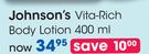 Johnson's Vita Rich Body Lotion-400ml