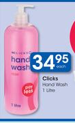 Clicks Hand Wash-1Ltr