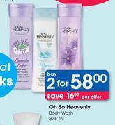 Oh So Heavenly Body Wash-2 x 375ml