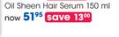 Isoplus Oil Sheen Hair Serum-150ml