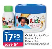 Caivil Just For Kids Banded Pack Relaxer Plus Neutralising Shampoo-Per Pack