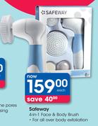 Safeway 4-In-1 Face And Body Brush-Each