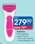 Safeway Rechargeable Ladies Shaver-Each