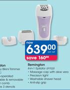 Remington 4 In 1 Epilator EP7020-Per Set