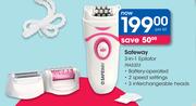 Safeway 3 In 1 Epilator PIA5203-Per Kit