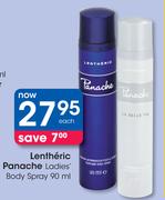 Lentheric Panache Ladies Body Spray-90ml Each