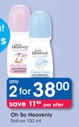 Oh So Heavenly Roll-On-100ml Per Offer