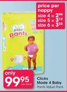Clicks Made 4 Baby Pants Value Pack-Per Pack