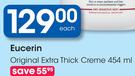 Eucerin Original Extra Thick Cream-454ml Each