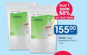 Clicks Xylitol Sweetener Pouch-1Kg Each