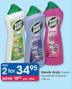 Handy Andy Cream Household Cleaner-2 x 750ml