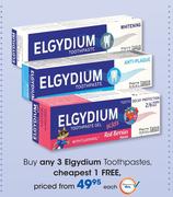 Elgydium Toothpastes-Each