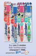 Jordan Kids Toothbrushes-Each