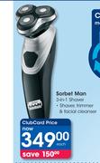 Sorbet Man 3 In 1 Shaver-Each
