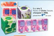 Clicks Tissues-Per Pack