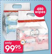 Clicks Made 4 Baby 480 Baby Wipes-Per Pack