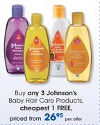 Johnson’s Baby Hair Care Products-Per Offer