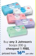 Johnson’s Soaps-200g Per Offer