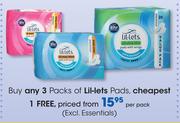Lil-Lets Pads-Per Pack